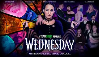 Уэнсдей из Порно пародия Настоящая не такая невинная